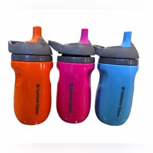 Tommy Tipper Sippy Cup Trio - Orange, Pink, Blue